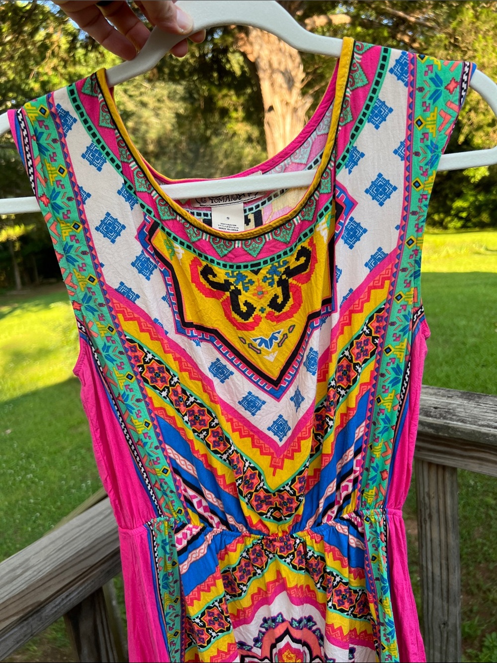 🌻Multicolor Sleeveless Mini Dress Summer Flying Tomato